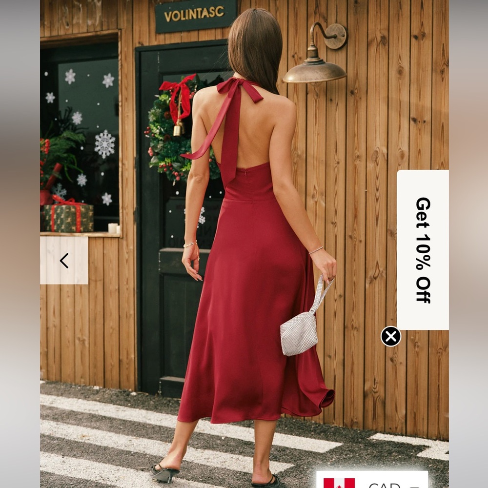 RIHOAS Elegant Backless Red Dress - Picture 5 of 5